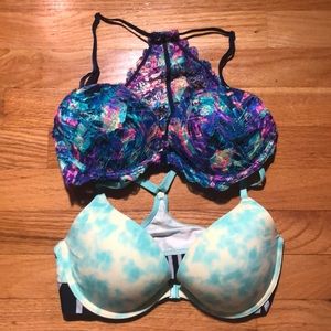 2 for 25 PINK Victoria Secret racer back bras